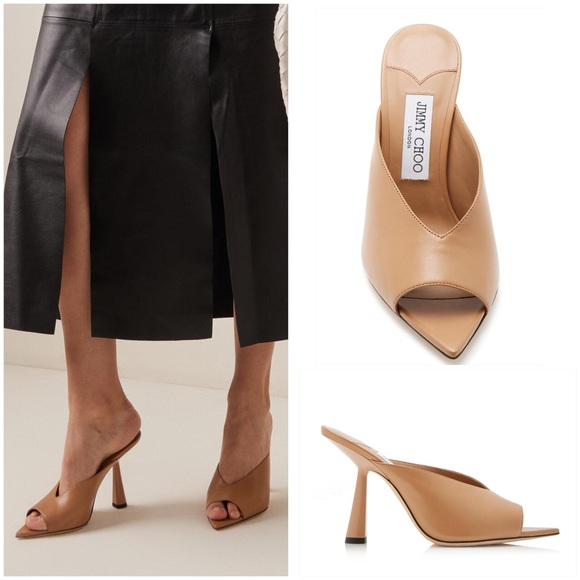 EUC Jimmy Choo Maryanne 100 High Heel Slide Sandals 39 $850 - Picture 1 of 10